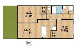 アイリス【1階】の間取り