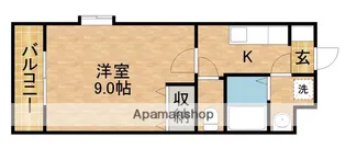 カウベルⅠ【1階】の間取り