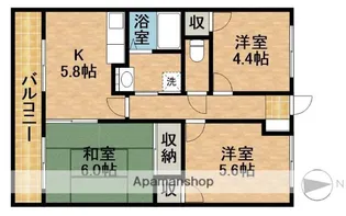 フロントヒルズⅢ【203号室】の間取り