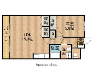 ペガサスMⅢ【102号室】の間取り