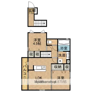 アムールA【2階】の間取り