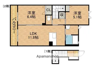 シンフォニーB【2階】の間取り