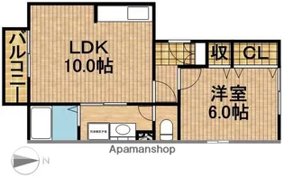 ヴィラ・ラフィーネ【2階】の間取り