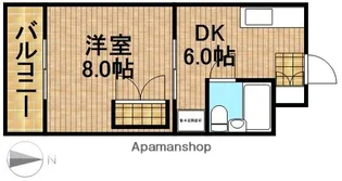 ハイツ栄光Ⅱ【4階】の間取り