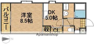オリーブ住吉【1階】の間取り