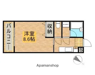 イエローハイツ佐鳴台【203号室】の間取り