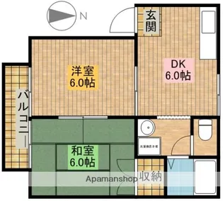 セルラヴィーヌ【2階】の間取り