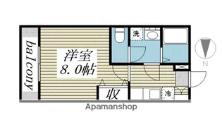 クレフラスト新津町【1階】の間取り
