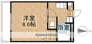 ソレーユながおB【1階】の間取り
