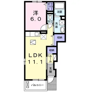 ニコA【1階】の間取り
