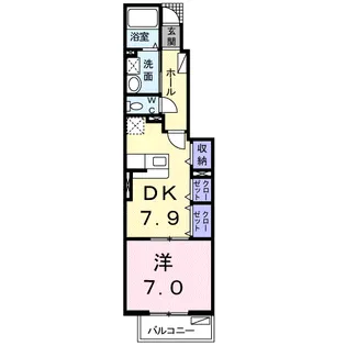 シーサイドグランデ A【1階】の間取り