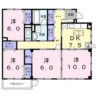 YI アイリス【1階】の間取り
