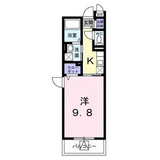 セジュール西都 A【3階】の間取り