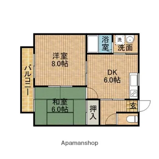 フィオーレS【2階】の間取り
