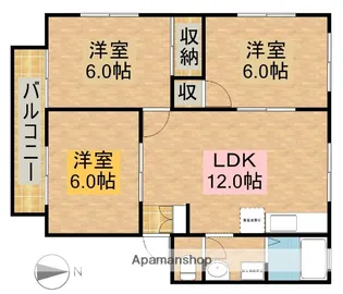 サマリヤハイツ【202号室】の間取り