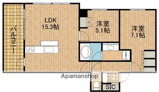 プレミスト浜松中央タワー【18階】の間取り