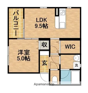 ネフェルティティ【102号室】の間取り