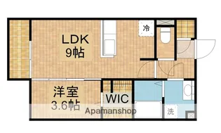 フレ・セゾン【1階】の間取り
