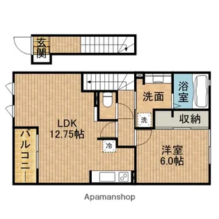 ピースフル【2階】の間取り