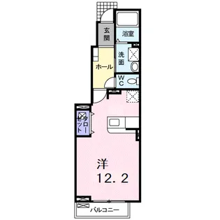 カーサ ピーノ【1階】の間取り