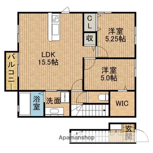 フェリオ【2階】の間取り