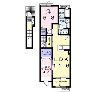 SHANCE (シャンス)【2階】の間取り