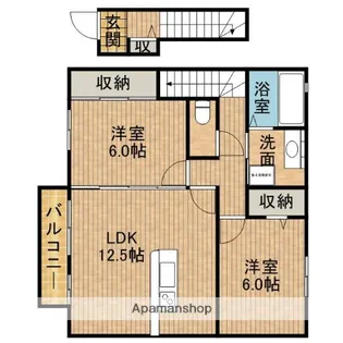 ボヌール エム【2階】の間取り