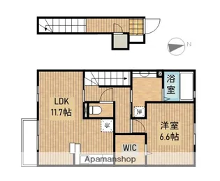 グランメール掛川【2階】の間取り