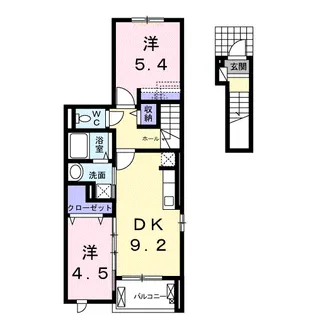 クールメゾン【2階】の間取り