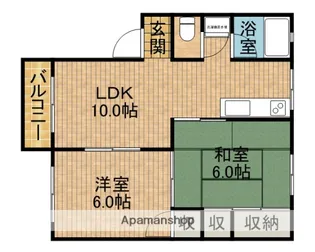 ラルゴ12【2階】の間取り