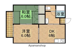 サンライズ小池【202号室】の間取り