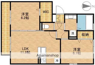 リベルタポルタ【3階】の間取り