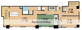ナイスアーバン浜松中央【3階】の間取り