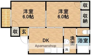 メゾン永井【2階】の間取り
