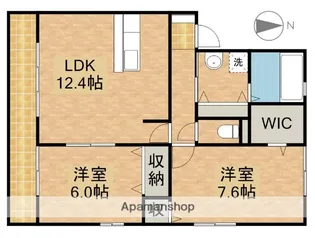 リベルテA棟【1階】の間取り