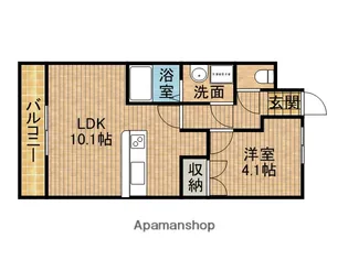 シェルティ F1【2階】の間取り