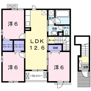 ラグーン Ⅱ【2階】の間取り