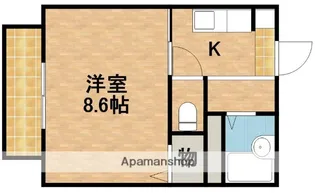 ビヤマナK2【203号室】の間取り