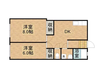 マンションニューエアラ【2階】の間取り