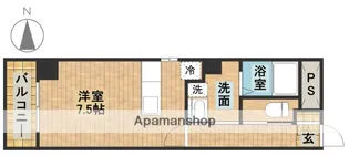 プラザ四天王【5階】の間取り