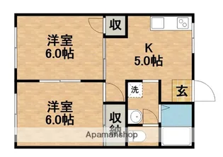 サントピアA【102号室】の間取り