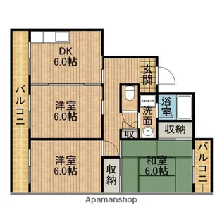 ドエル川村【3階】の間取り