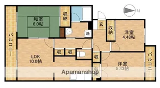 メゾン細江3【404号室】の間取り