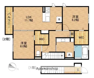 MIRADOR【2階】の間取り