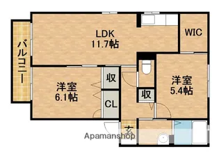 FLEUR SAKURA A【2階】の間取り