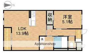 グレイス高塚【1階】の間取り