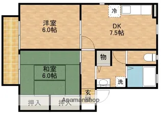 フォレスト・ヴィラB【2階】の間取り