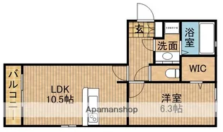クレール・都【1階】の間取り