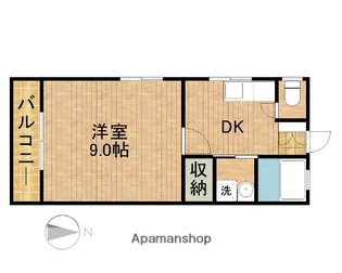 イマージュⅡ【201号室】の間取り