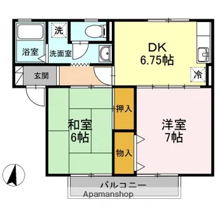 マグノリアB【1階】の間取り